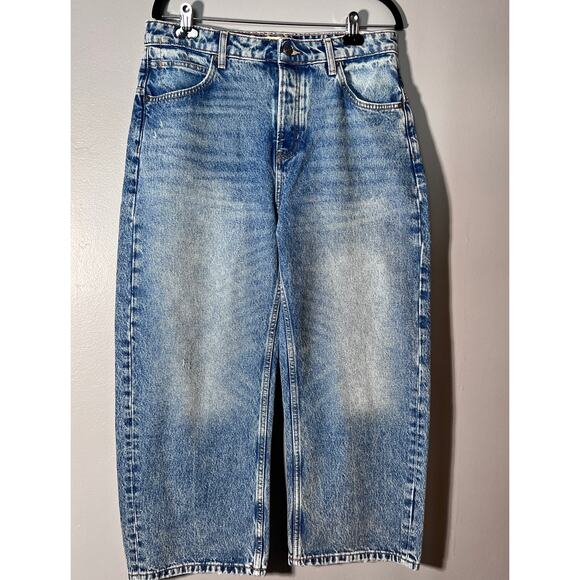 We The Free Deep Trance Boyfriend Jeans 29 NWT Light Wash High Rise - Picture 1 of 12